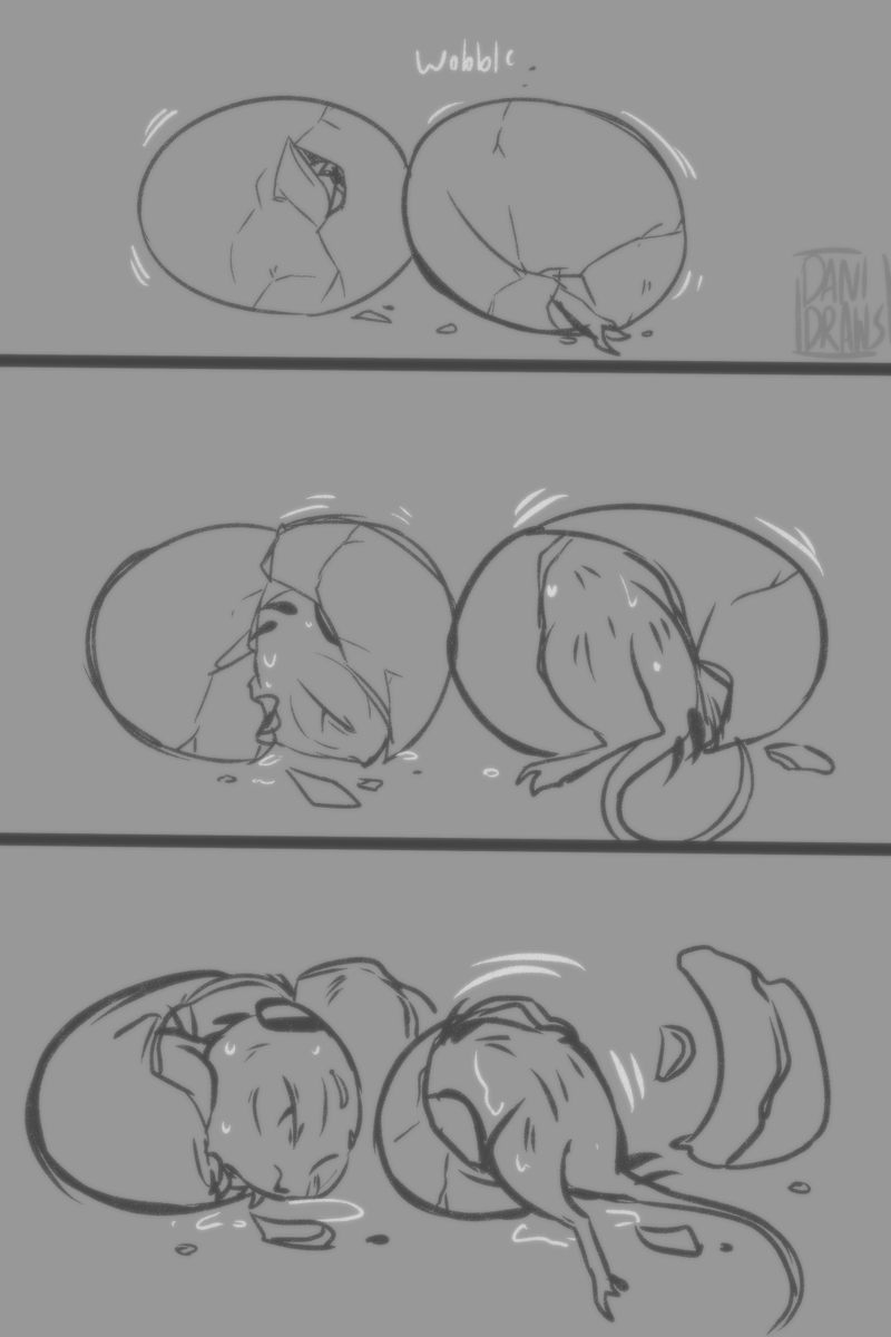 DaniDraws666's tweet photo. Welcome back to parenthood 🤧🐣🐣🐤🐤💥 #HelluvaBoss #Stolitz https://t.co/DCdgpthjXA