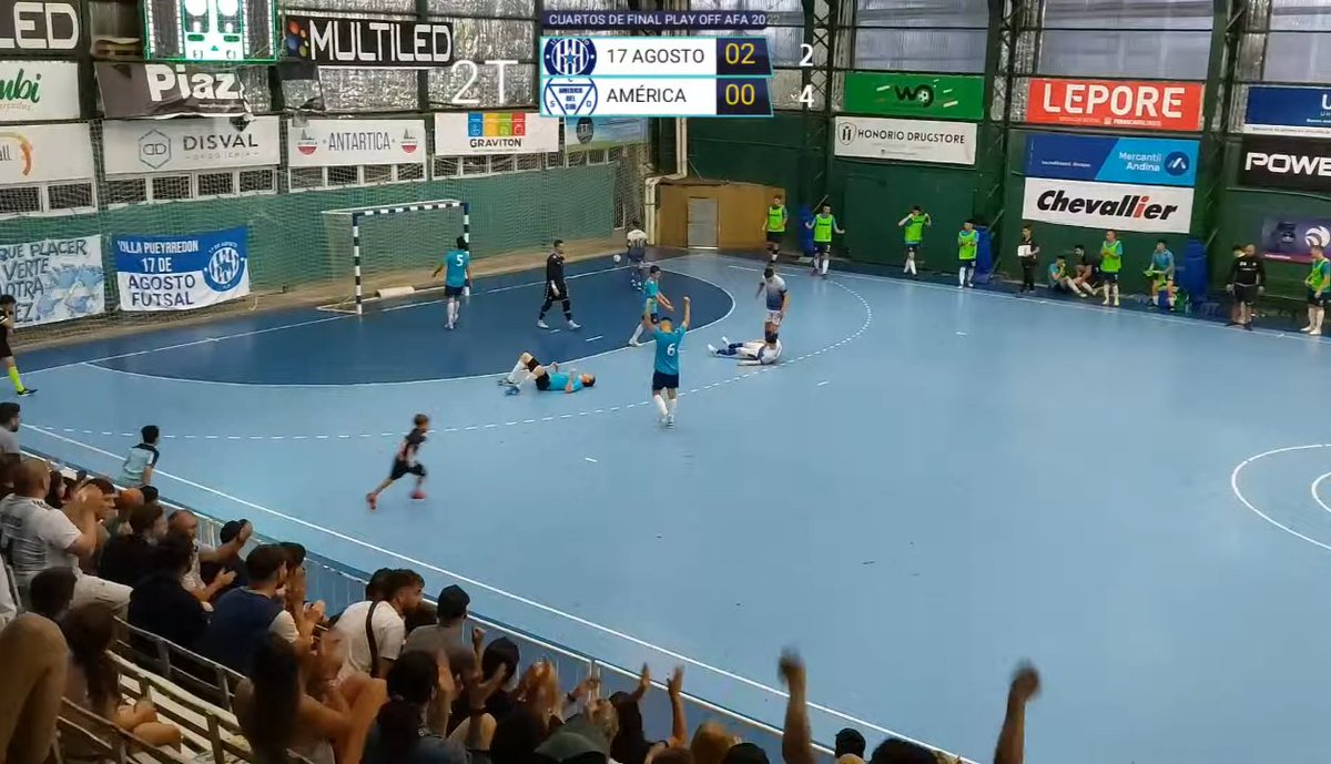 pasionfutsal's tweet photo. #PrimeraA🇦🇷 | Playoffs - Cuartos | FINAL. @CLUB17DEAGOSTO 2 (Lachaga, Taliercio) @americadelsud1 0.
El "Ratón" se quedó con el primer cruce que se disputó en cancha de Ferro y obtiene ventaja. El martes a las 22hs, en cancha de Alvear, el Juego 2. https://t.co/ygo19eOiLm