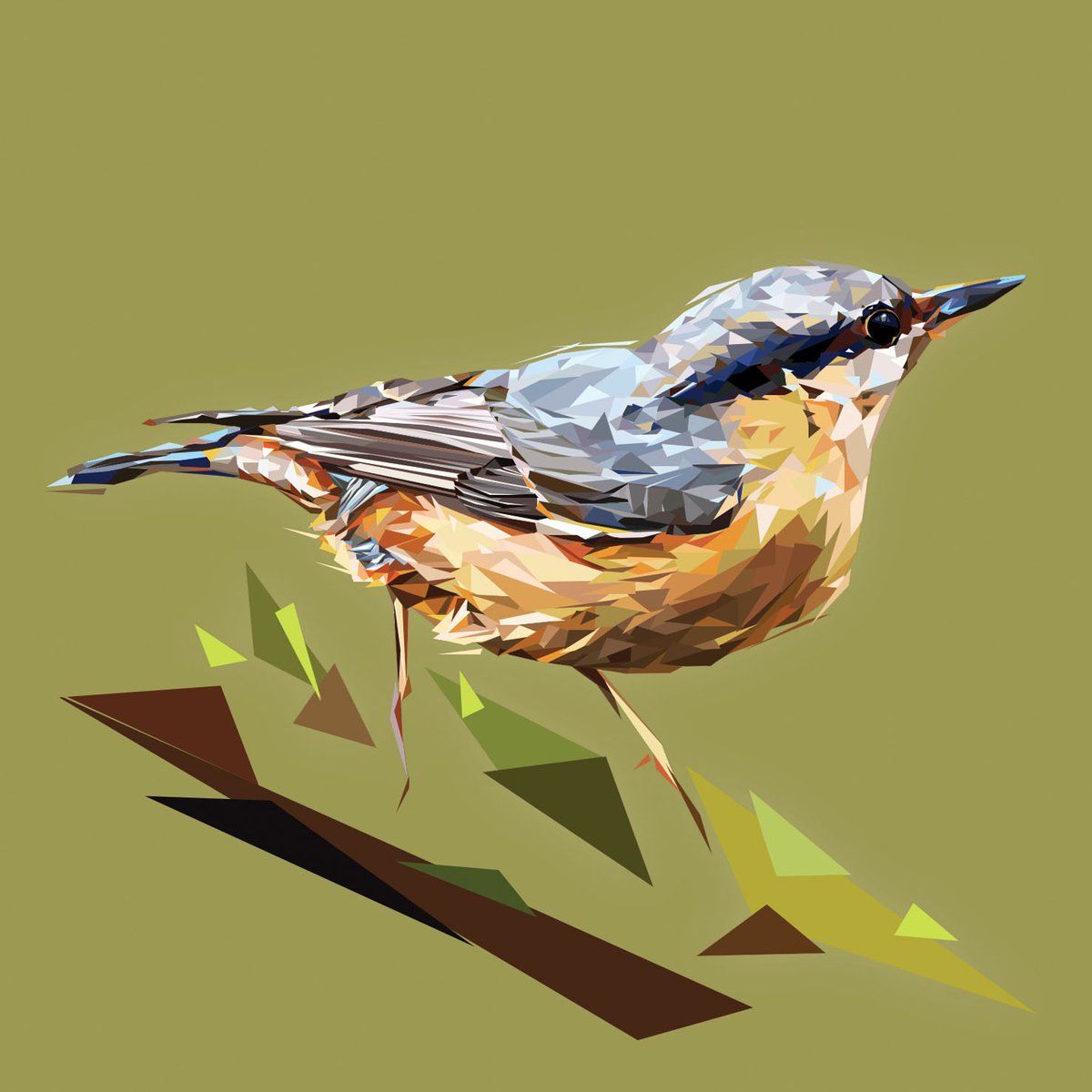 LOUISE_J_DESIGN's tweet photo. Nuthatch - 2023 #louisejenniferdesign #wildlifeillustrator #glasgow #nuthatch #britishbirds #gardenbirds https://t.co/Y65gcdg3cZ