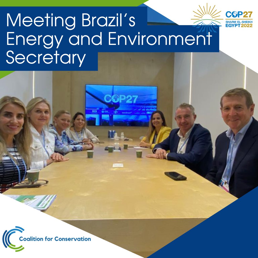 The C4C Delegation meet up with counterparts from Brazil’s Secretary Energy and Environment. 

#COP27 #COP27Egypt #Coalition #Conservation #ClimateChange #UnitedNations #Environment #Sustainability #Eco #Auspol #Brazil