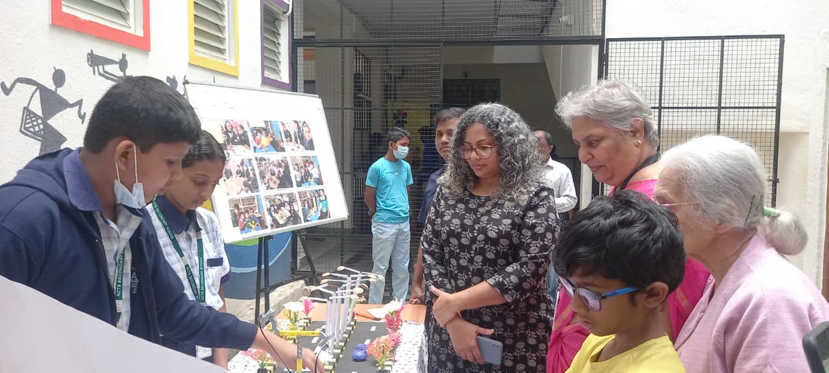 qtpiofficial's tweet image. Robotics Exhibition at #actssecondaryschool ICSE Bengaluru where students of QtSchool lab (Robotics, Coding, AI & Design Thinking) presents interesting and unique ideas thro prototypes.
Powered by @qtpiofficial
@cbseindia29 @TiEBangalore @THubHyd @drashwathcn @NiraniMurugesh