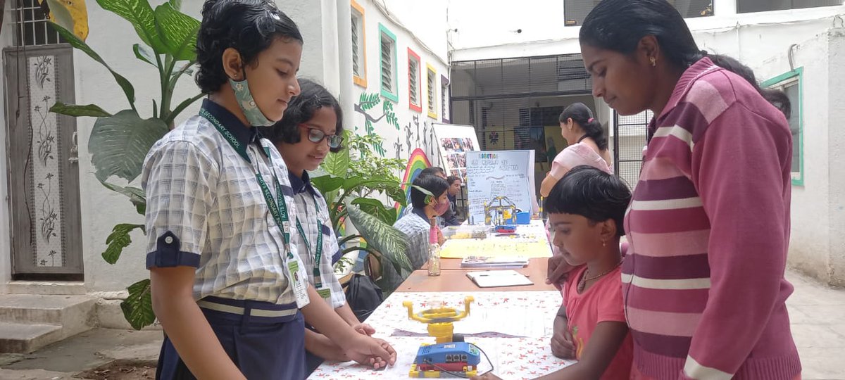 qtpiofficial's tweet image. Robotics Exhibition at #actssecondaryschool ICSE Bengaluru where students of QtSchool lab (Robotics, Coding, AI & Design Thinking) presents interesting and unique ideas thro prototypes.
Powered by @qtpiofficial
@cbseindia29 @TiEBangalore @THubHyd @drashwathcn @NiraniMurugesh