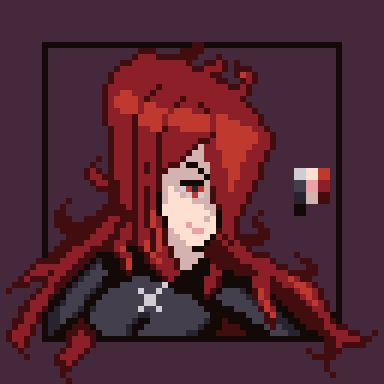 sn1qu3's tweet photo. Parasoul doesn't appreciate you messing up her #hair 

#pixel_dailies #pixelart #aseprite #skullgirls https://t.co/9lydmsUnFU