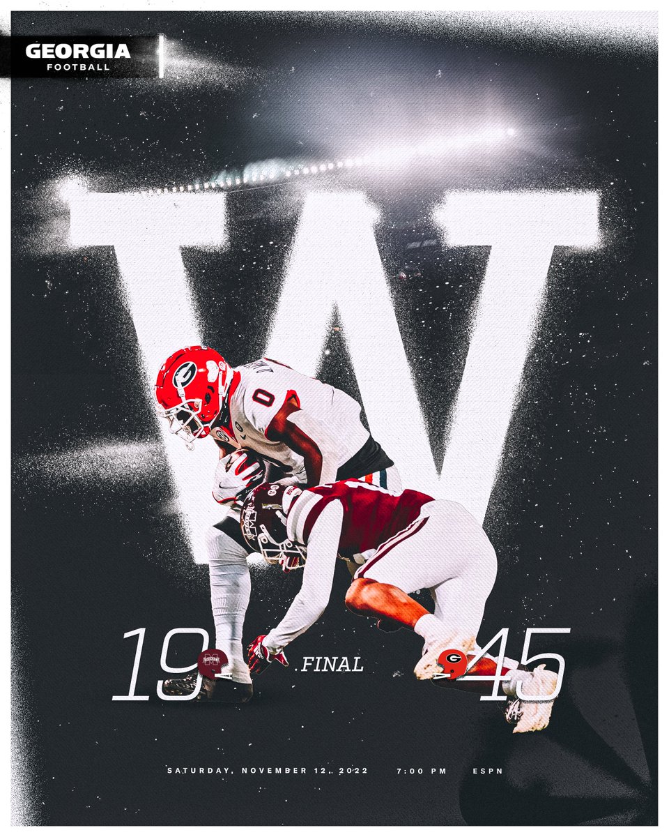 GeorgiaFootball's tweet photo. DAWWWWWWWWWWGS on 🔝

#GoDawgs https://t.co/SXIyZtF5Ic