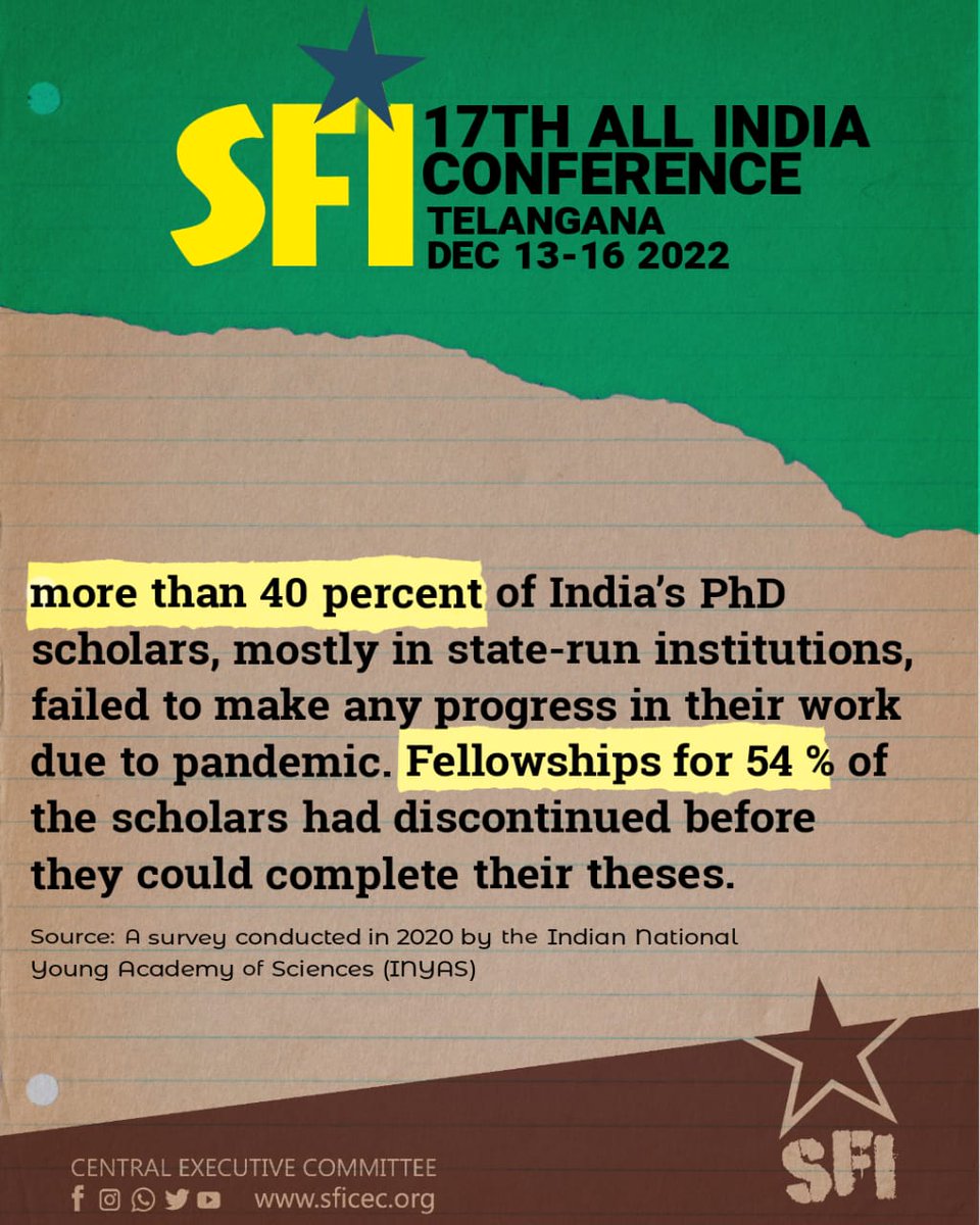 SFI50864991's tweet photo. 17th SFI All India Conference to be held in Telengana from December 13-16,2022
#SFI #SFITLR #SFIThiruvallur
#SFITamilNadu #Telengana  #17thSfiAllIndiaConference @NirubanG @GAravindhasamy
 @TamilnaduSfi @SFI_CEC https://t.co/DyyvLOsW8w