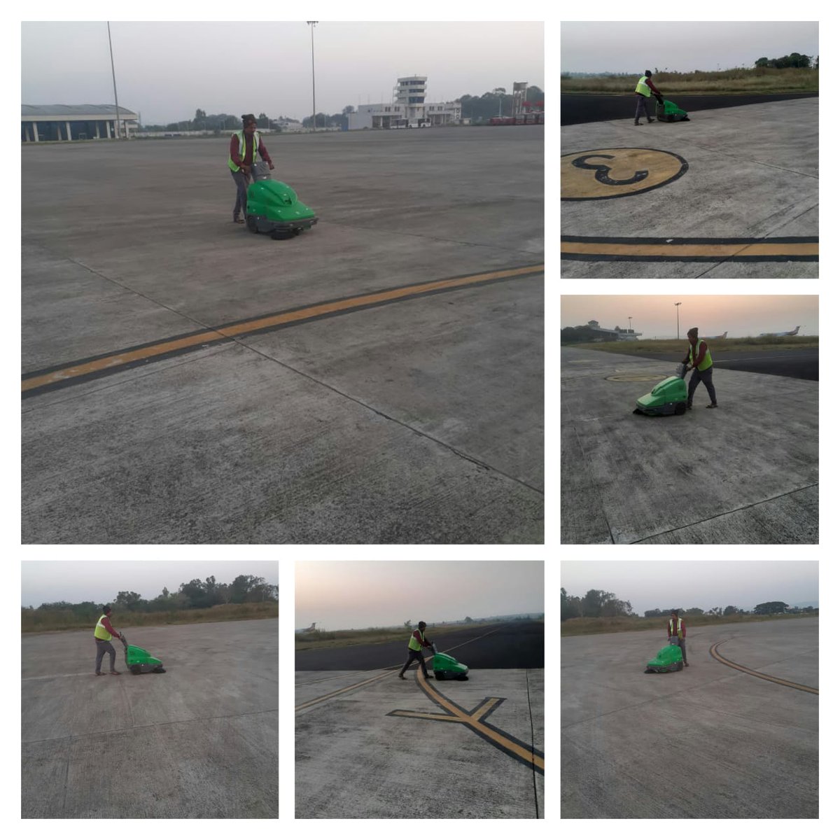 aaiblgairport's tweet photo. MESS(Mechanized Environmental Support System)team start their work from early morning till after exiting last passengers & all employees at #BelagaviAirport.
#TerminalManager s monitors very closely the works.
@AAI_Official @MoCA_GoI @AAIRHQSR @flyspicejet @IndiGo6E @AkasaAir https://t.co/TGGN3Ds6bA