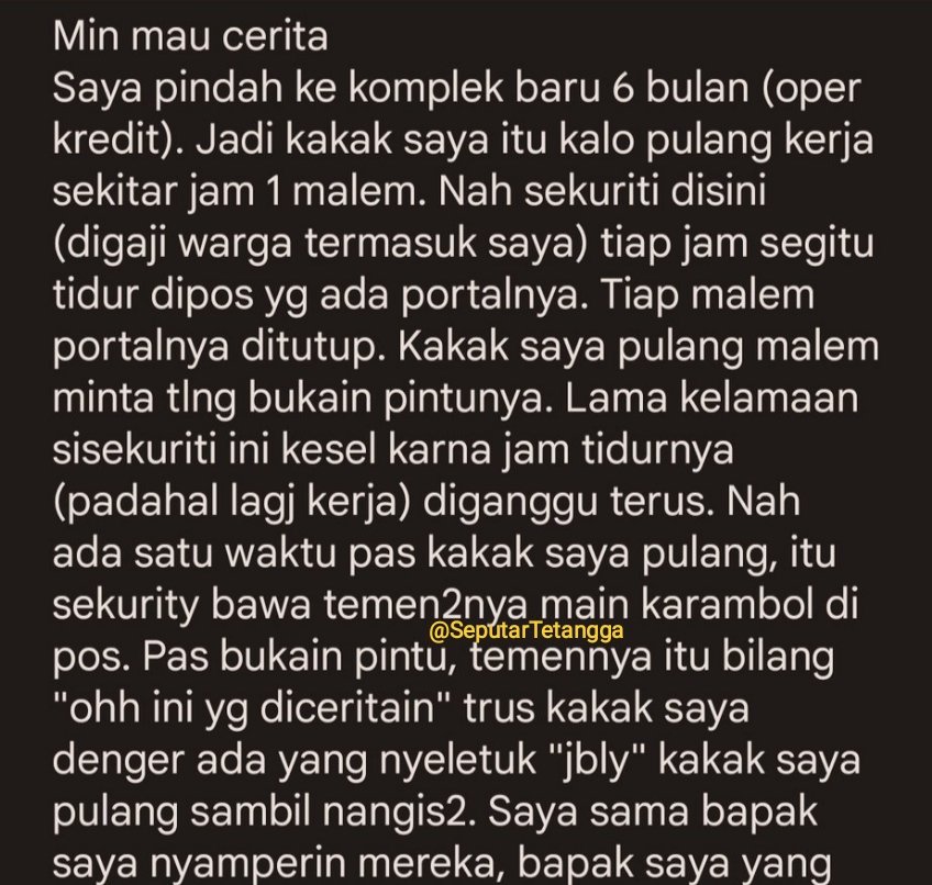 Seputar Tetangga tweet media