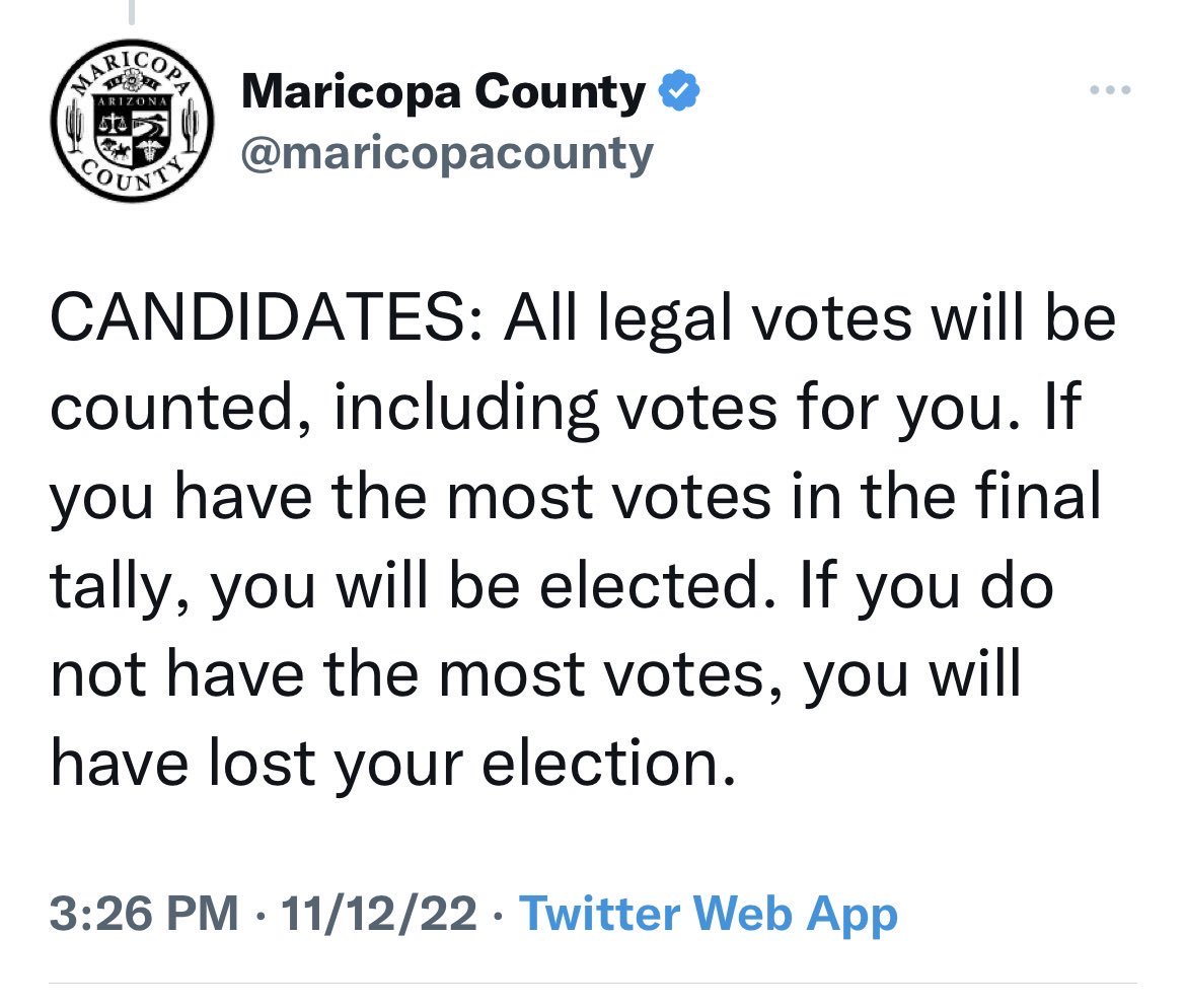 When a county has to subtweet at Senate and Gubernatorial candidates because they are dumb or soulless or both. #ElectionDay2022