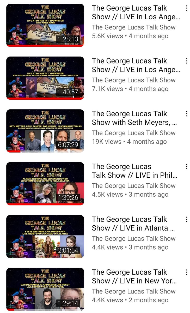GLucasTalkShow's tweet photo. GLTS has 15 shows from 2022 up on our YouTube channel, roughly 44 hours of show in various formats &amp; locations, with tons of amazing guests.

Subscribe!  Rate!  Review!  Etc!

https://t.co/U3v1JJLFI7 https://t.co/5r21tVIu6y