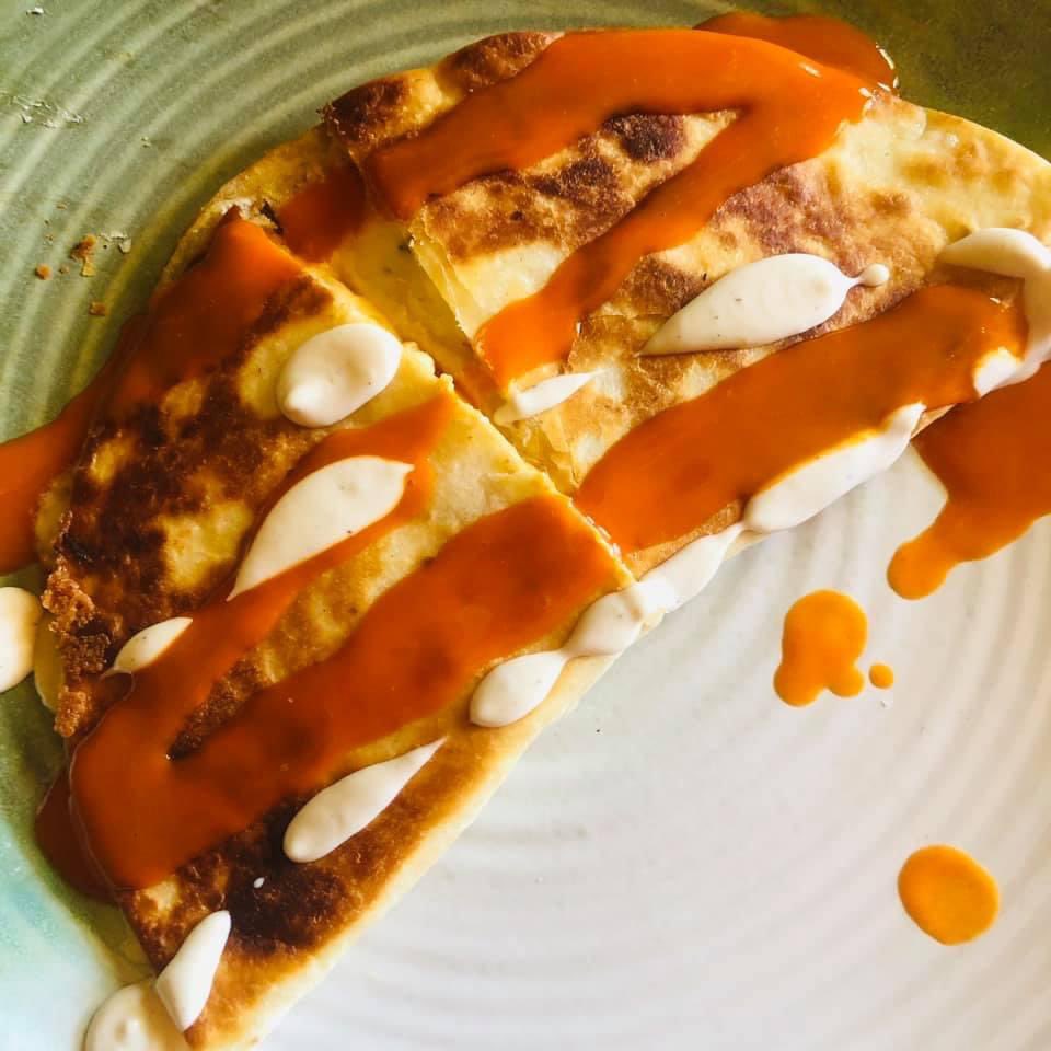 Buffalo Chicken Quesadilla…. Is what’s cooking at the Roux… #Louisiana #food