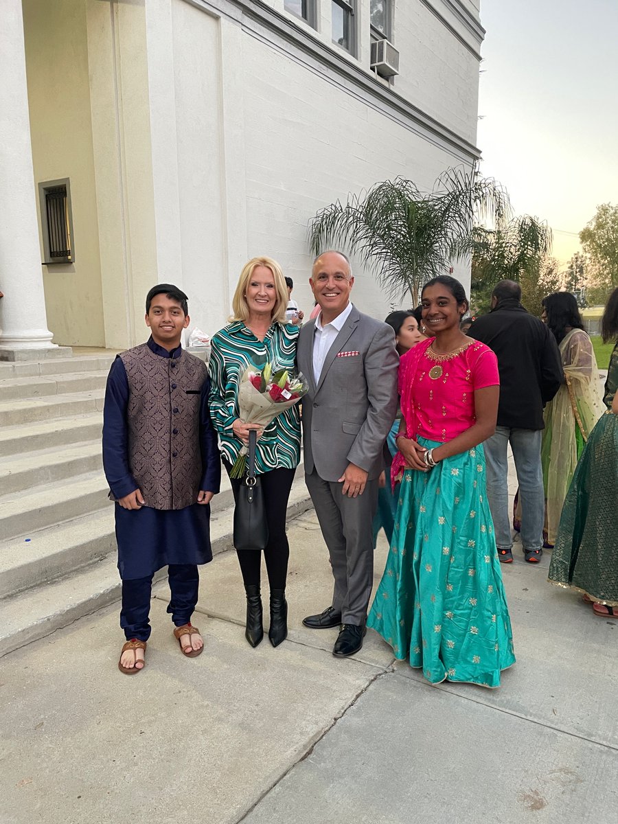 RedlandsUSDSupt's tweet photo. It was an honor for my wife and I  to attend the Diwali Celebration in Redlands. The traditions of India are beautiful! The diversity in Redlands is precious! https://t.co/0G0hm5RIt2