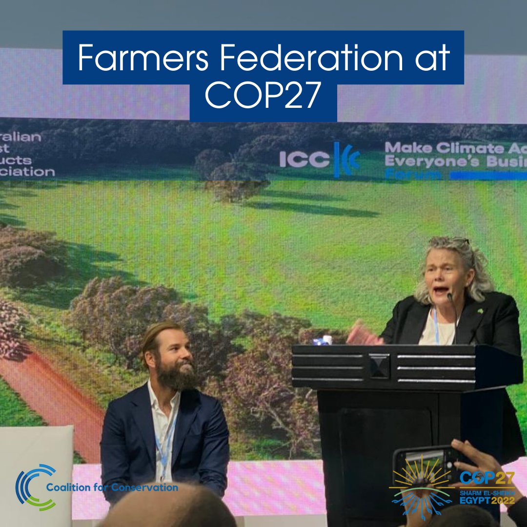 It was great to catch up with Fiona Simpson, President of the National Farmers Federation at COP. 
#COP27 #COP27Egypt #Coalition #Conservation #ClimateChange #UnitedNations #Environment #Sustainability #Eco #Auspol #NFF