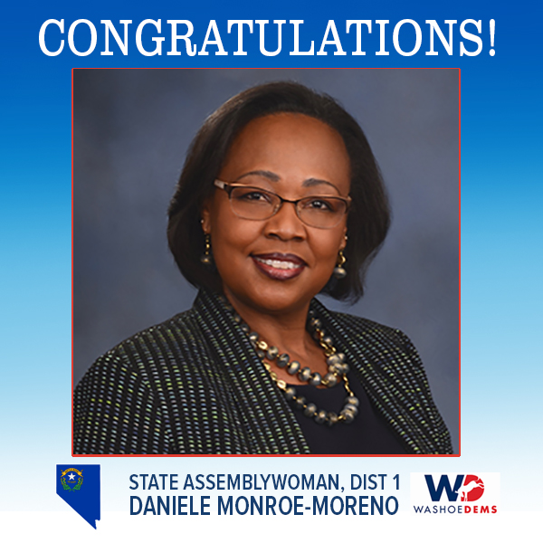 WashoeDEMS's tweet photo. Thank you and a πHUGE CONGRATULATIONSπ
State Assemblywoman, @Daniele4NV Monroe-Moreno
& our now NV Legislature SUPER MAJORITY #WeMatter https://t.co/gGKXokW4FB