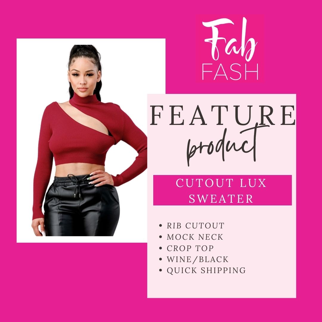 FabFashUSA's tweet photo. One of our favorite new arrivals is the Cutout Lux Sweater ❣️https://t.co/WPsIy4WWbs #sweaterseason #HolidaysAreComing #BlackOwnedBusiness https://t.co/LRcCSiYg2d