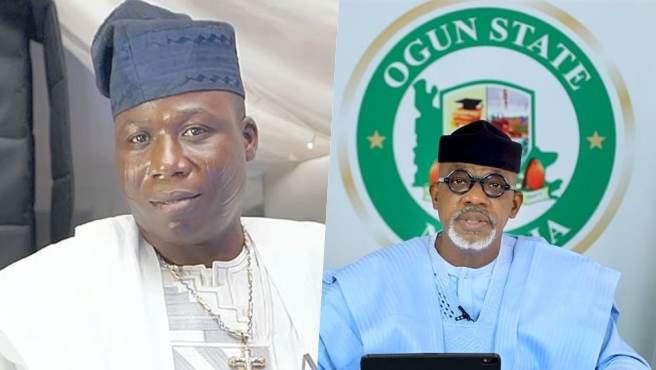 Delsu_Official's tweet photo. No son or daughter of Yoruba land should be harassed for wearing Yoruba Nation outfits by the DSS or any security personnel - Sunday Igboho writes open letter to Governor Abiodun https://t.co/TVJsZJ3RME https://t.co/0QUFl1vVNo