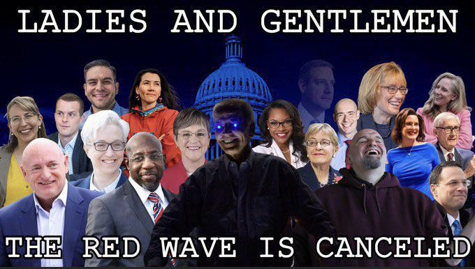 dudeonthebay's tweet image. Thanks Trump for making the Red Wave a mythical character