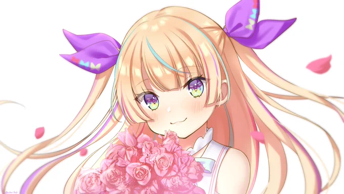 マツヲちゃんのおたおめ絵がかなり遅くなってしまった…!;;かわいくて大好きです#盛ったぞマツヲ 