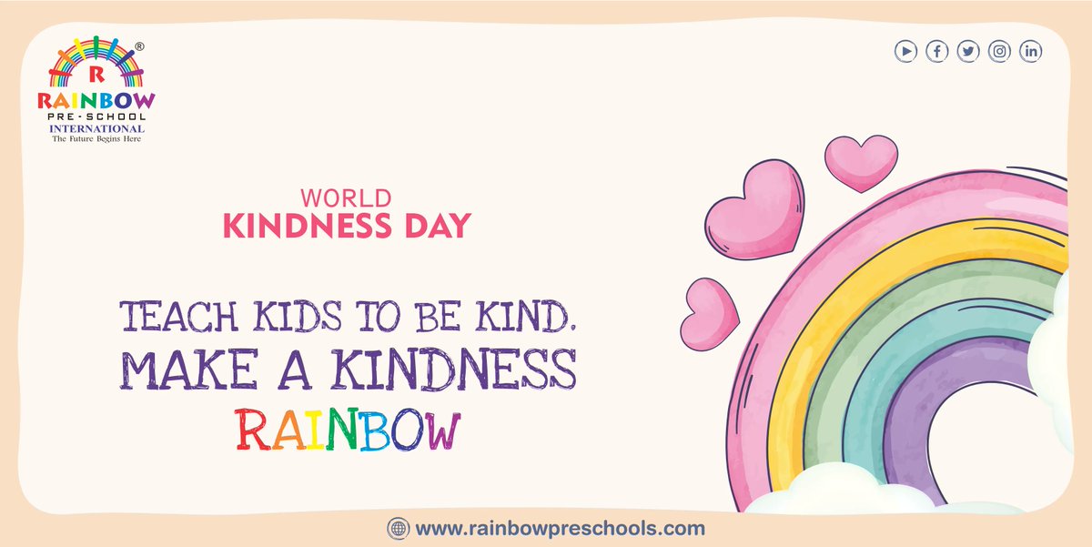 rainbowprescho's tweet photo. Let's Spread Some Kindness on the occasion of World Kindness Day.

#RainbowInternationalSchool #rainbowinternationalschool #rainbowpreschoolinternational #RainbowPreschool #worldkindnessday #bekind #kindness #kindnessmatters #kindnessquotes #spreadkindness #kindnessismagic https://t.co/lFwlA6llb1