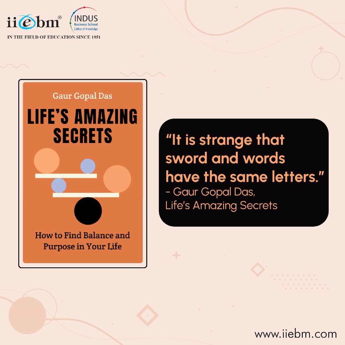 Jaisingh_IIEBM's tweet photo. Let Knowledge Prevail !
.
.
.
.
#Students #StartLearning #IIEBM #IndusBusinessSchool #LetKnowledgePrevail #motivationalquotes #quotes #leaders #motivation #thoughtfortheday #inspiration @IndusBizSchool https://t.co/6HMCxzgcfG