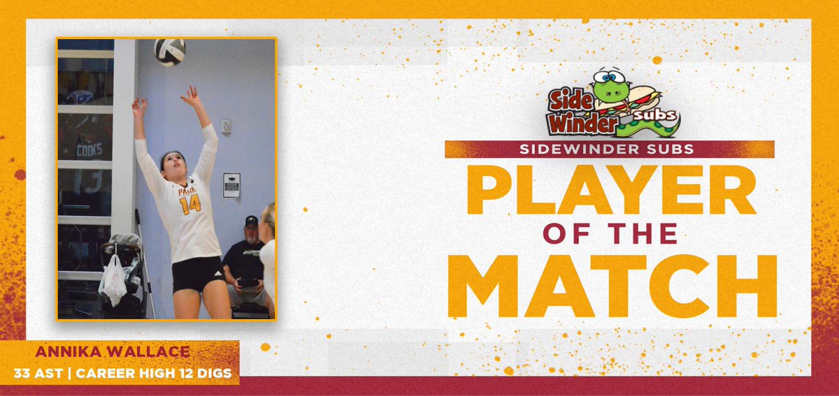 Sidewinder Subs Player of the Match: Annika Wallace

ow.ly/l6ZH50LBPvB