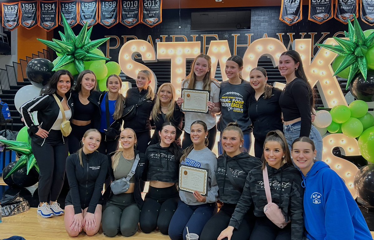 Wahlert Dance Team is still undefeated!! Coming back from Cedar Rapids we have a FIRST PLACE in jazz and a FIRST PLACE in contemporary!! LOVE my girls!! #skoleags 🏆💛💙