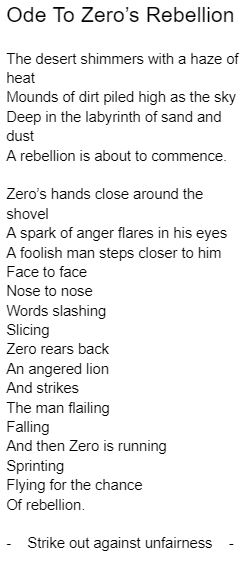 adventuresmissb's tweet photo. We have been studying poetry this term with Year 6, and they have written some amazing pieces! We are reading Holes by #LouisSachar and we wrote poems about the moment Zero finally snaps! (IYKYK). Read some of the best attached and the rest here https://t.co/9BCRlyFnjl https://t.co/Yppxuo8Bdw