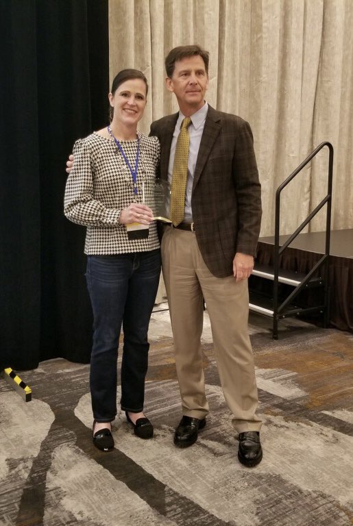 Not sure what’s better. Winning the AALA Excellence in Ag Law - Private Practice award. Or having my friend <a href="/jimbluewind/">Jim Bradbury</a> present the award. <a href="/AmAgLaw/">AALA</a>