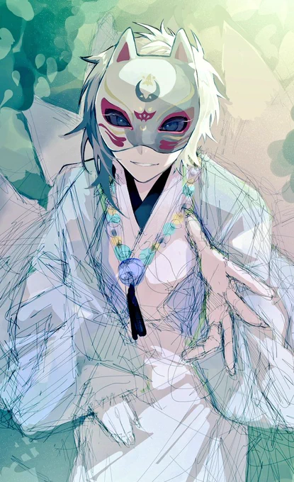 狐も描いているのよ〜!進捗〜! 