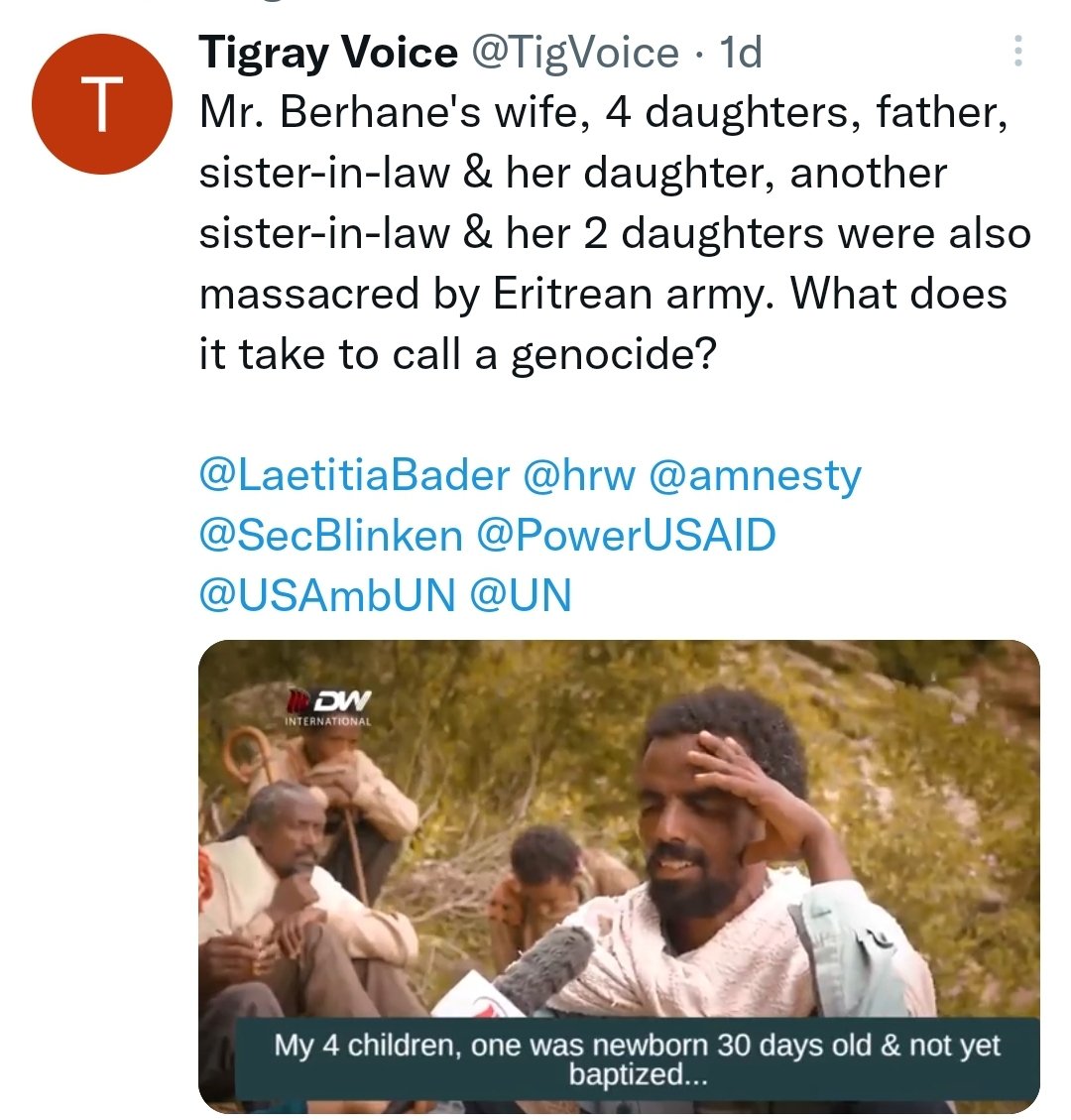 HopeEnough1's tweet photo. ⚠️a documentaryon the on-going #TigrayGenocide byRomanDebotch is coming to Denver Sunday,Nov 13 Watchwithus as thefilmgoalis to spread awareness onthecivil war&amp; humanitarian crisis.Allfundswillbe donated!https://t.co/88l5GKRpFB #2YrsTigrayGenocide #EndTigraySiege @UN @HopeEnough1 https://t.co/sv6mIWypjn