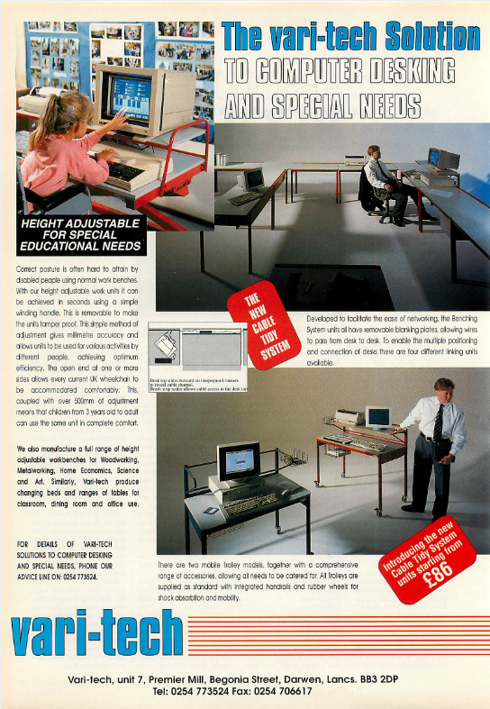 OldTechAdverts's tweet photo. Computer furniture - also for the special needs.
https://t.co/ZHTTHTayx1
#bbcacorn #computerdesks https://t.co/XQEiq73brp