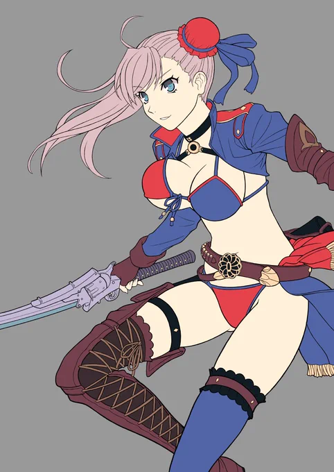 完成までちょっと時間かかりそうなのでひとまずwip～#FGO #宮本武蔵 