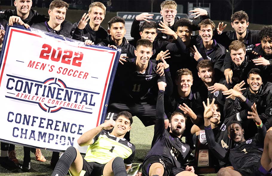 CAC_SportsNAIA's tweet photo. .@BUBruins Wins Third Straight Title with 2022 CAC Men's Soccer Crown. Championship recap and all-tournament team is available in the link below.

📰 - https://t.co/JehLVVCDes https://t.co/p1Uv0wo0EV