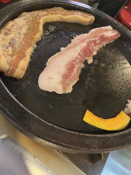 初ギョプサル。 