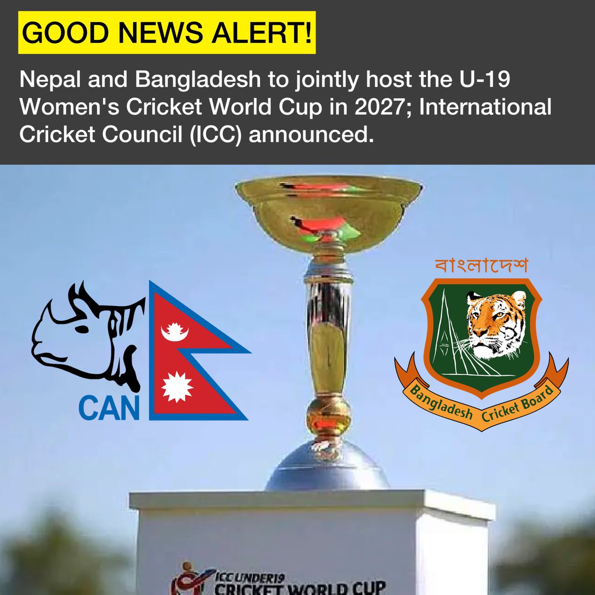 NoNext_Question's tweet photo. According to International Cricket Council (ICC), Sri Lanka will host the World Cup in 2024, Malaysia and Thailand in 2025, Zimbabwe and Namibia in 2026 and Nepal and Bangladesh in 2027.

#icc #cricket #nonextquestion https://t.co/3RhyxfKdXu
