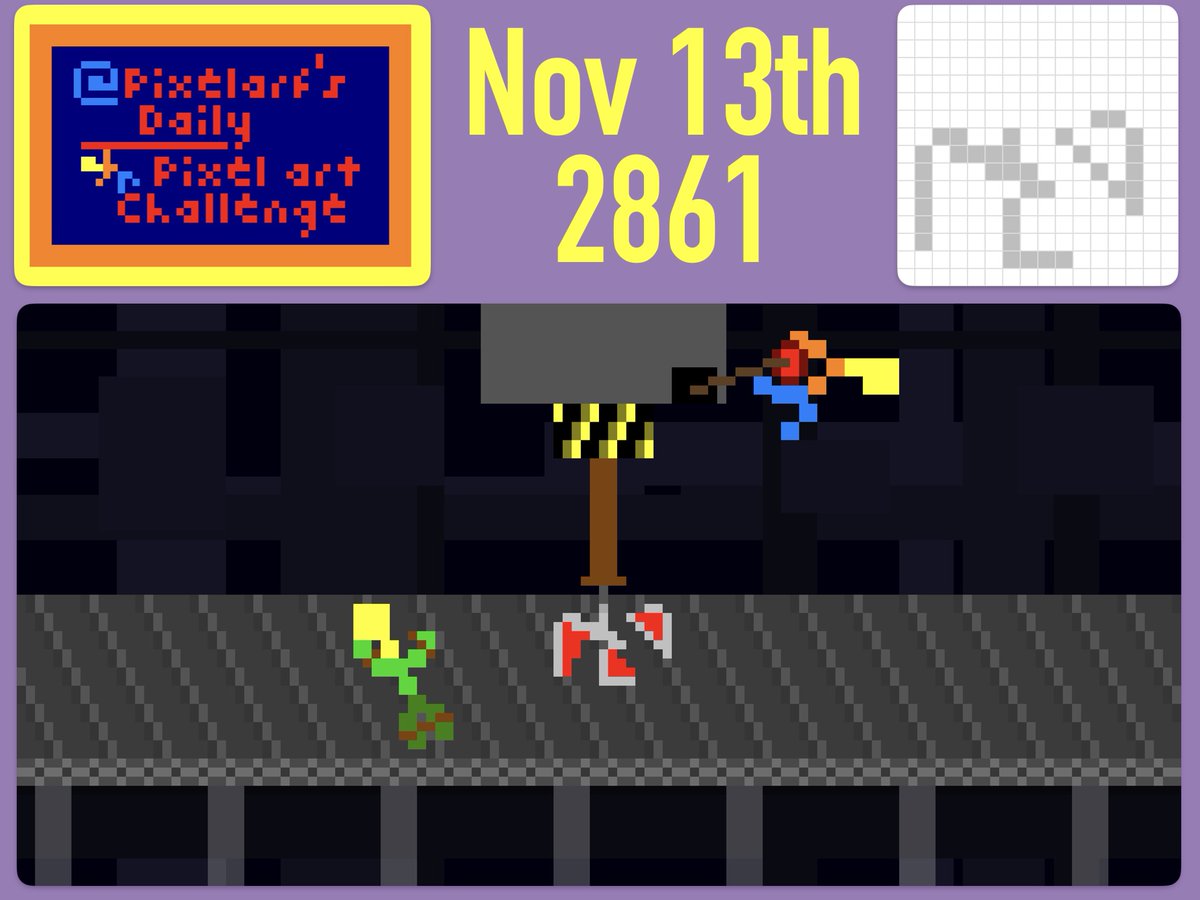 platdude's tweet image. I'm trying.  It won't budge!
Daily #pixelart at AGameAWeek.com/Pixelart (@pixelarf)