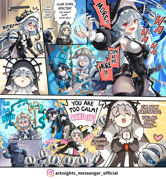 It's prayer time now.🙏

arknights_messenger_official comics https://t.co/IgGRvzFaq3

#Arknights #明日方舟 #アークナイツ #Yostar 