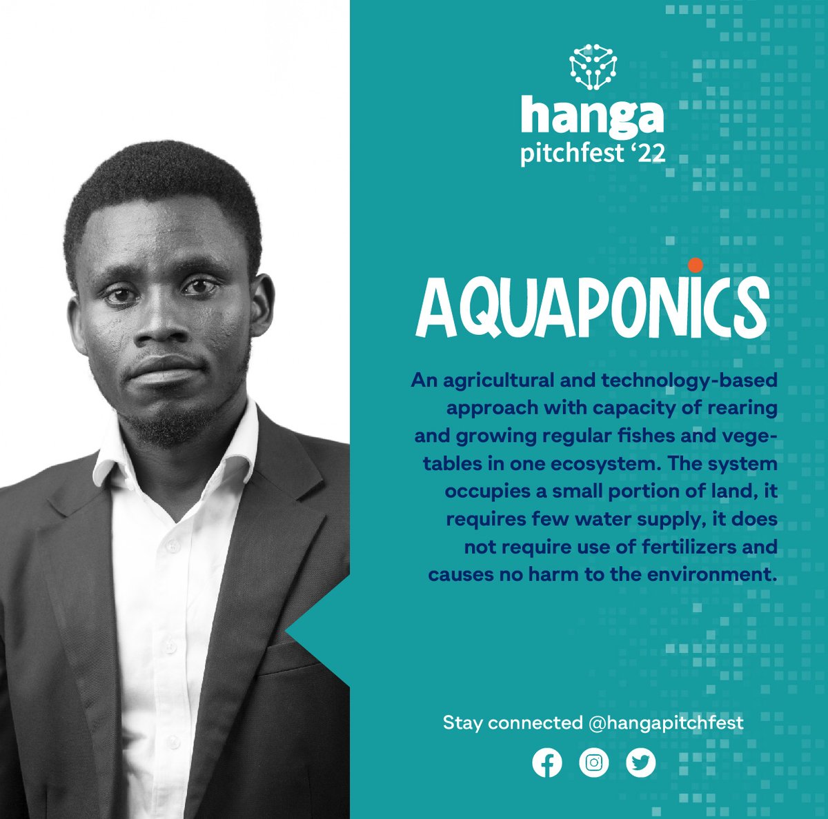 hangapitchfest's tweet photo. #GetToKnowThePitch
Aquaponics presented an environmentally friendly solution to efficiently grow vegetables and fish in one ecosystem. How awesome!
#HangaPitchfest22 #HangaUhige https://t.co/gRo8Cl8QLs