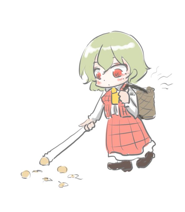 銀杏集める幽香ちゃん 