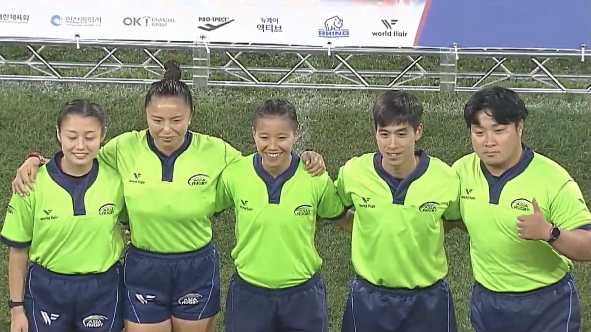 @asiarugby 🙌🙌🙌🙌😆
Thank you to all the referees, photographers and staff for their hard work in the rain. thank you everyone.

From a Japanese 7s fan

@JRFURugby 
@ANO1020 
#referee

#AR7s
#ARW7s
Asia Rugby Sevens Series2022
#Korea7s