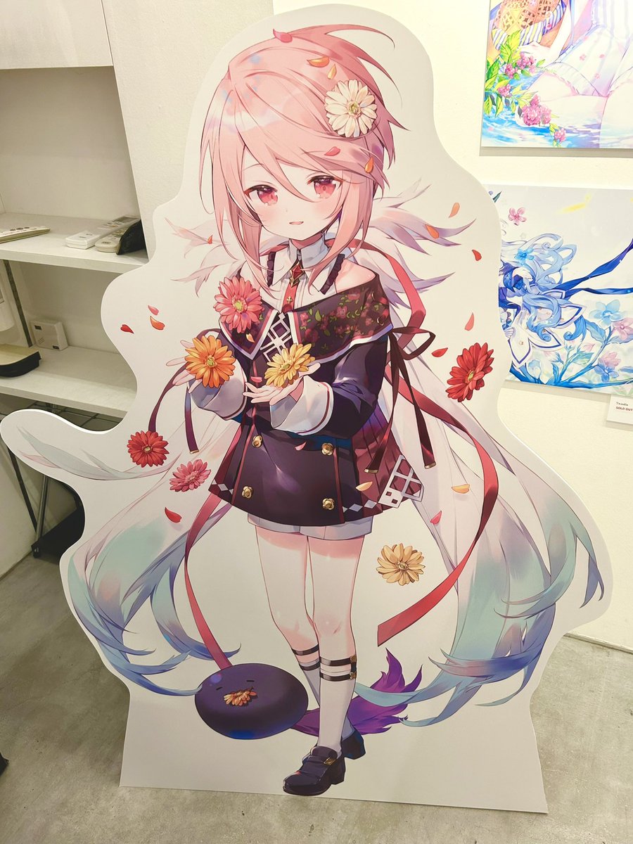 「にもしさんの個展行ってきた!綺麗で可愛くて癒される最高の空間でしたまほショタのみ」|聖のイラスト