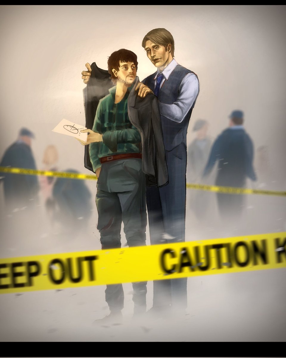 Choletoile's tweet photo. Little Illustration of Hannibal the serie with @_du_kas_ ( on Instagram) ( I did Will and she did Hannibal and the background) ⭐
#hannibal #Hannigram https://t.co/T0Kq5p8SVR