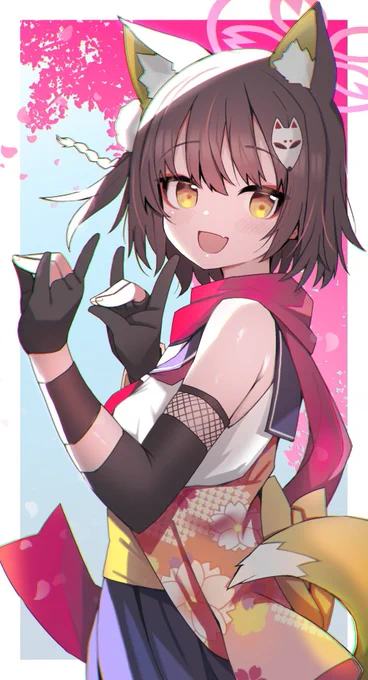 イズナかわいいのですきの絵、。、。、。 