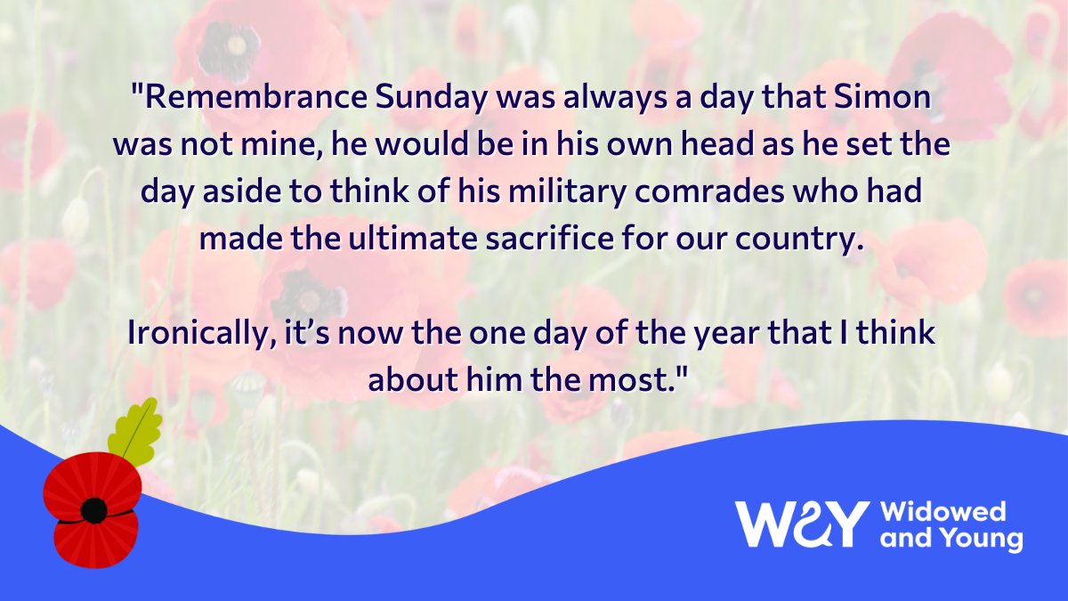 WidowedAndYoung's tweet photo. WAY Ambassador Emma Gray shares her plans for #RemembranceSunday

"Our daughter will be doing her first CCF parade, marching  in the same uniform her father used to wear for work. We'll go to a local service where he used to lay a wreath each year and watch the town’s parade.” https://t.co/ng2AhpkopY