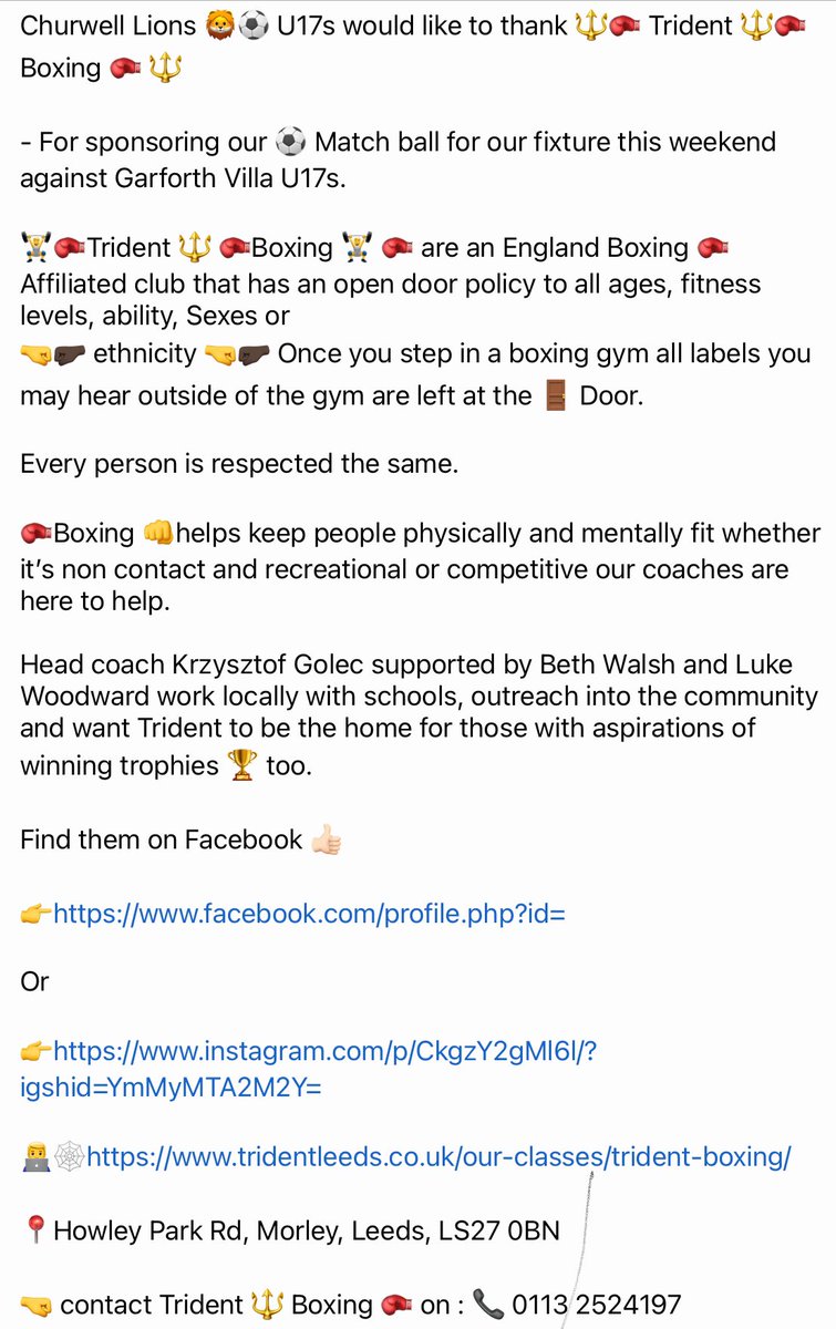 Churwell Lions FC 💙💛 tweet media