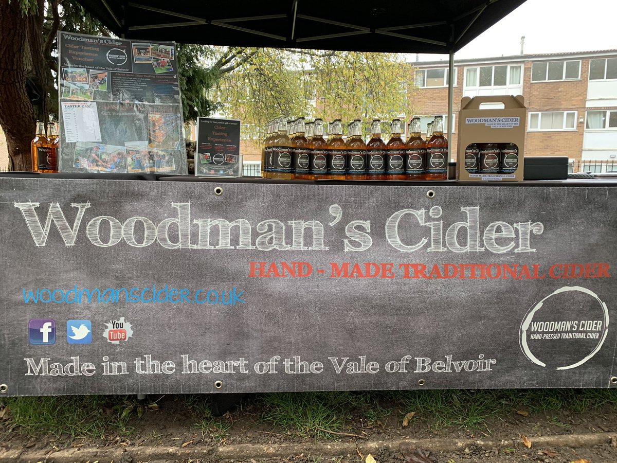 We’re at Carrington Farmers' Market today. Gift packs &amp; gift vouchers make a lovely Christmas present! Or you can just drink them yourself! #propercider #supportlocal #nottinghamshire