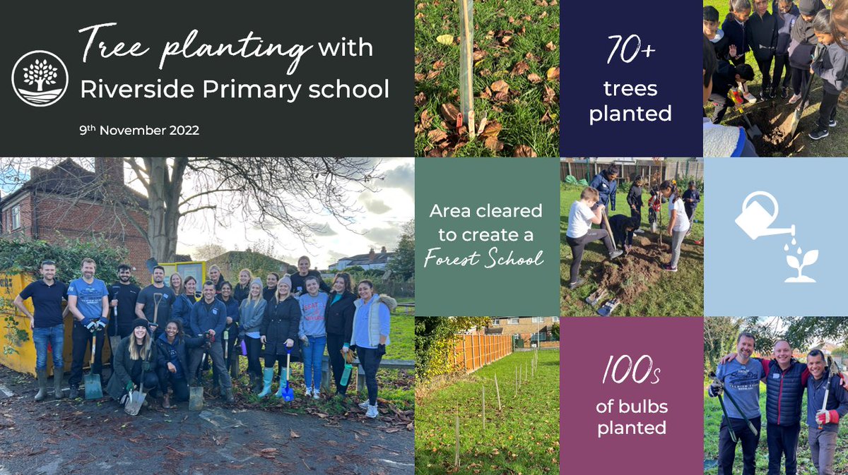 Some of the team also helped to clear an area that will be used to create a Forest School, enabling the children to spend more time outside and to develop their confidence and self-esteem through hands-on learning in a woodland environment. Thank you <a href="/EtonBridgePtrs/">Eton Bridge Partners</a>