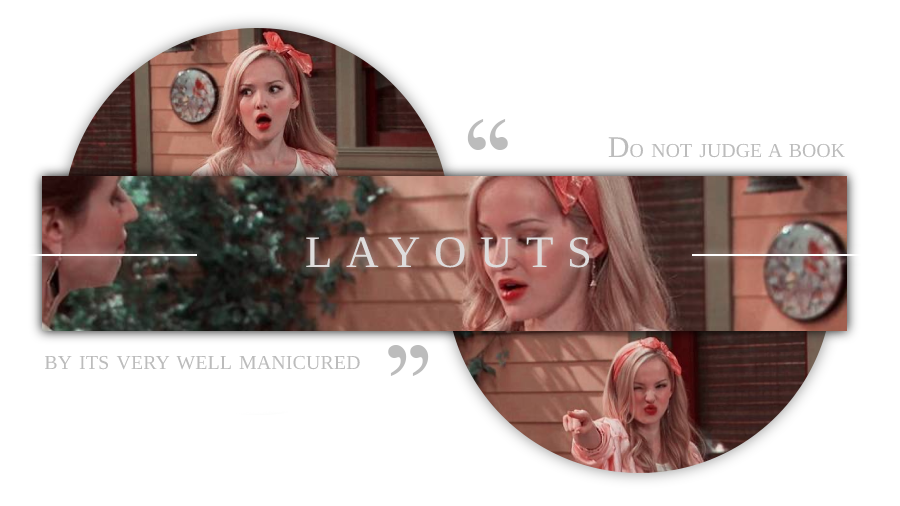 ︎︎        
             ❪ ♬ ❫  Mɪs 𝗹𝗮𝘆𝗼𝘂𝘁𝘀.
︎