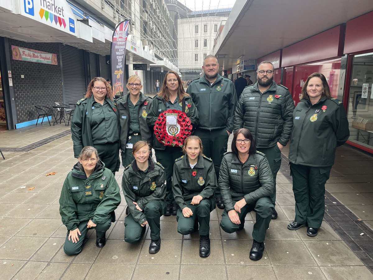 Parade ready in Chelmsford - Proud to be involved in Remembrance <a href="/EastEnglandAmb/">EEAST Ambulance Service</a>