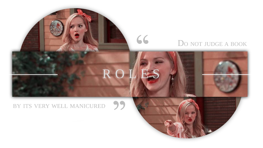 ︎︎        
             ❪ ♬ ❫  Mɪs 𝗿𝗼𝗹𝗲𝘀.
︎︎