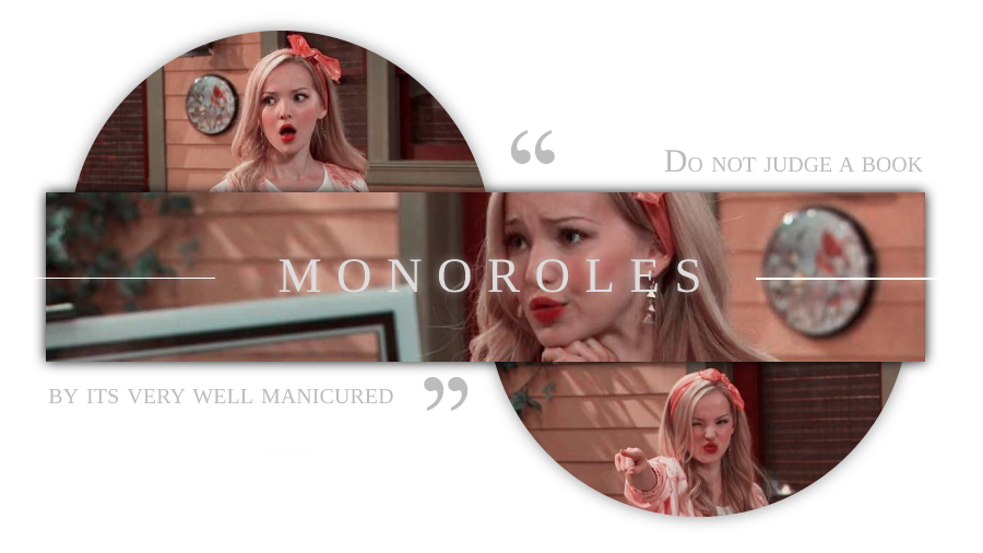 ︎︎        
             ❪ ♬ ❫  Mɪs 𝗺𝗼𝗻𝗼𝗿𝗼𝗹𝗲𝘀.
︎